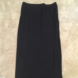 Maternity Long Black Skirt